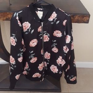 Floral Bomber Jacket